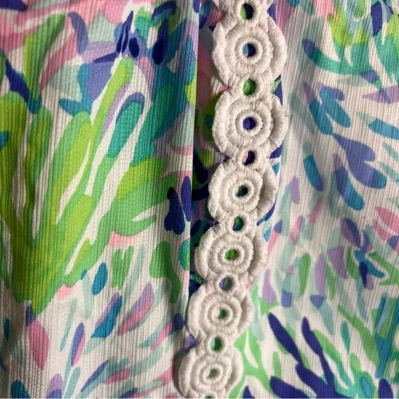 Lilly Pulitzer Jesse Romper in Multi Shell of a Party Size 8 - Picture 6 of 14